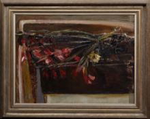* SIR ROBIN PHILIPSON RA PRSA FRSA RSW RGI (SCOTTISH 1916 - 1992), GLADIOLI ON A TABLE