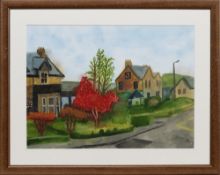 * LADY LUCINDA MACKAY (SCOTTISH b. 1941), THE RED TREE, PITLOCHRY