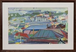 * PETER GRAHAM ROI (SCOTTISH b. 1959), ROOFTOPS