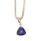 SHIMANSKY TANZANITE PENDANT,