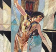 * JAMES HARDIE (SCOTTISH 1938 - 2024), BROOKLYN BRIDGE V SELF PORTRAIT