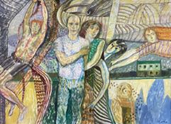 * JAMES HARDIE (SCOTTISH 1938 - 2024), KRAVITZ FAMILY : PETER KRAVITZ + AMY HARDIE WITH ELI, NELL &