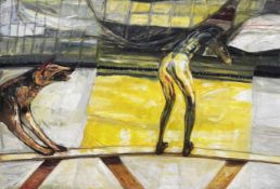 * JAMES HARDIE (SCOTTISH 1938 - 2024), ON THE HIGHWIRE