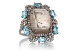 GEM SET COCKTAIL RING,