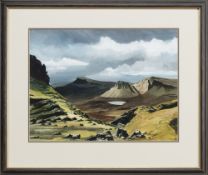 * JOHN WATLING (BRITISH b. 1943) THE STORR FROM THE QUIRRAING, SKYE