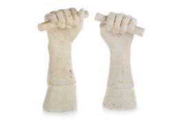 * SIR EDUARDO PAOLOZZI KBE RA HRSA (SCOTTISH 1924 - 2005), TWO CLENCHED FISTS