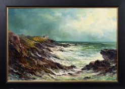 * ALFRED ALLAN (SCOTTISH b. 1944), COAST GUARD LOOKOUT, CRAIL