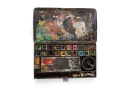 * LEON MORROCCO RSA RGI (SCOTTISH b. 1942), ARTIST'S METAL PAINT BOX