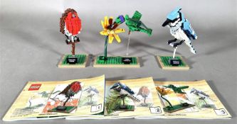 Lego Ideas. Birds 21301: Hummingbird, Woodpecker and Robin (3x).