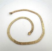 14kt yellow gold Rolex link necklace.
Length: 45 cm
Link width: 6.2 mm
Weight: 22.1 grams
Inspection