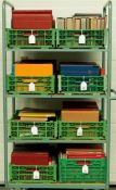 A lot consisting of approximately 160 stock books The whole world. Divided into eight crates.