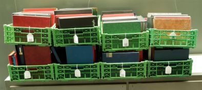 A large number of stock books (approx. 170) divided into eight crates. The Netherlands and the entir