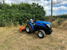 NEW/UNUSED SOLIS 20 4WD COMPACT TRACTOR WITH FARM MASTER RT135 ROTAVATOR BUNDLE! *PLUS VAT*