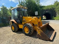 2001/51 JCB 2CX AIRMASTER LOADING SHOVEL WITH REAR AIR COMPRESSOR, HOSES AND BREAKER *PLUS VAT*