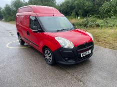 2013/63 REG FIAT DOBLO 16V XL MULTIJET LWB 1.6 DIESEL RED VAN, SHOWING 1 FORMER KEEPER *NO VAT*