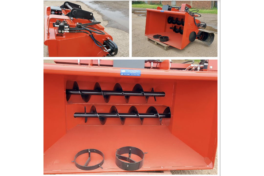 BOM - A TWIN AUGER MIXER CHOPPER BUCKET - BRAND NEW - Image 4 of 4