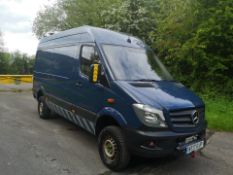 RARE! 2017/17 REG MERCEDES-BENZ SPRINTER 316 CDI 4X4 2.2 DIESEL MANUAL PANEL VAN EURO 6 WITH WINCH
