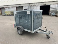 Single axle Box trailer 750kg gross *NO VAT*