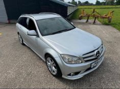 2008 MERCEDES C220 SPORT CDI A SILVER ESTATE *NO VAT*
