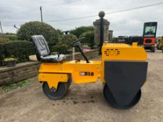 NEW/UNUSED 2024 CAPTOK CK850 TWIN DRUM RIDE ON CRICKET PITCH ROLLER *PLUS VAT*