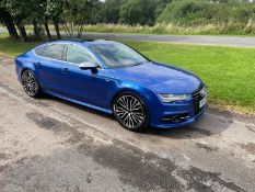 2015/15 REG AUDI A7 S LINE TDI QUATRRO AUTOMATIC 3.0 V6 DIESEL, SHOWING 1 FORMER KEEPER *NO VAT*