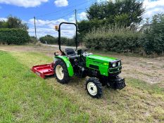 VST FIELDMASTER VT224-1D 22HP TRACTOR WITH 5FT SLEWTIC TOPPER MOWER *PLUS VAT*