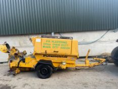 PUTZMEISTER SINGLE AXLE CONCRETE PUMP WITH BUILT IN AIR COMPRESSOR *PLUS VAT*