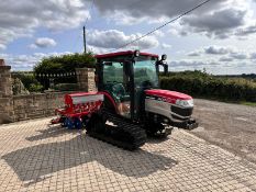 MITSUBISHI GCR22 22HP COMPACT TRACKED CRAWLER TRACTOR WITH 2024 SKLP 9 ROW PLANTER/SEEDER *PLUS VAT*