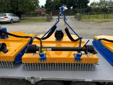 COMPACT TRACTOR BOMFORD 1.25M WIDE TWIN CUT MOWER, BRAND NEW - NEVER USED *PLUS VAT*