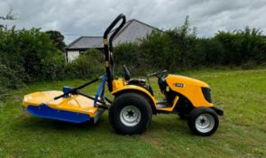2009 JCB 323HST 23HP 4WD COMPACT TRACTOR W/ UNUSED 2023 BOMFORD TURNER 1.45 METRE TOPPER *PLUS VAT*