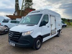 2019/19 REG MERCEDES-BENZ SPRINTER 314 CDI 2.2 DIESEL FRIDGE/FREEZE VAN, SHOWING 1 FORMER KEEPER