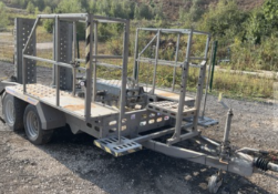 INDESPENSION TWIN AXLE PLANT TRAILER, 3500 KG GVWR, GALVANIZED FRAME, RING HITCH *PLUS VAT*