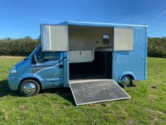 2007/57 REG VAUXHALL MOVANO 3500 CDTI LWB 2.5 DIESEL Lovely 3.5t HORSE BOX *PLUS VAT*
