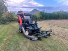 ROAD REG KUBOTA F3680 4WD OUTFRONT RIDE ON MOWER WITH HIGH TIP COLLECTOR *PLUS VAT*