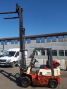 NISSAN 18 LPG/GAS FORKLIFT, RATED CAPACITY 1800 KG, RUNS, WORKS AND LIFTS *PLUS VAT*