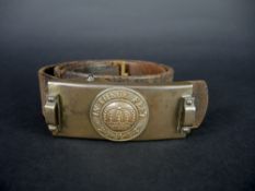 Ceinturon avec boucle de telegraphiste bavaroise - ww1 bavarian telegraph troops belt buckle