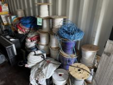LOT CONSISTING OF VARIOUS SPOOLS/BOXES OF CABLE