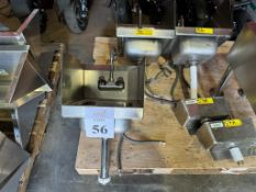 STAINLESS STEEL HAND SINKS WITH SIDE SPLASH