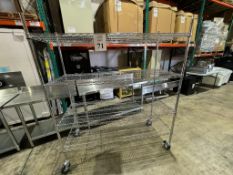 METRO RACK (4) TIERS ON CASTERS