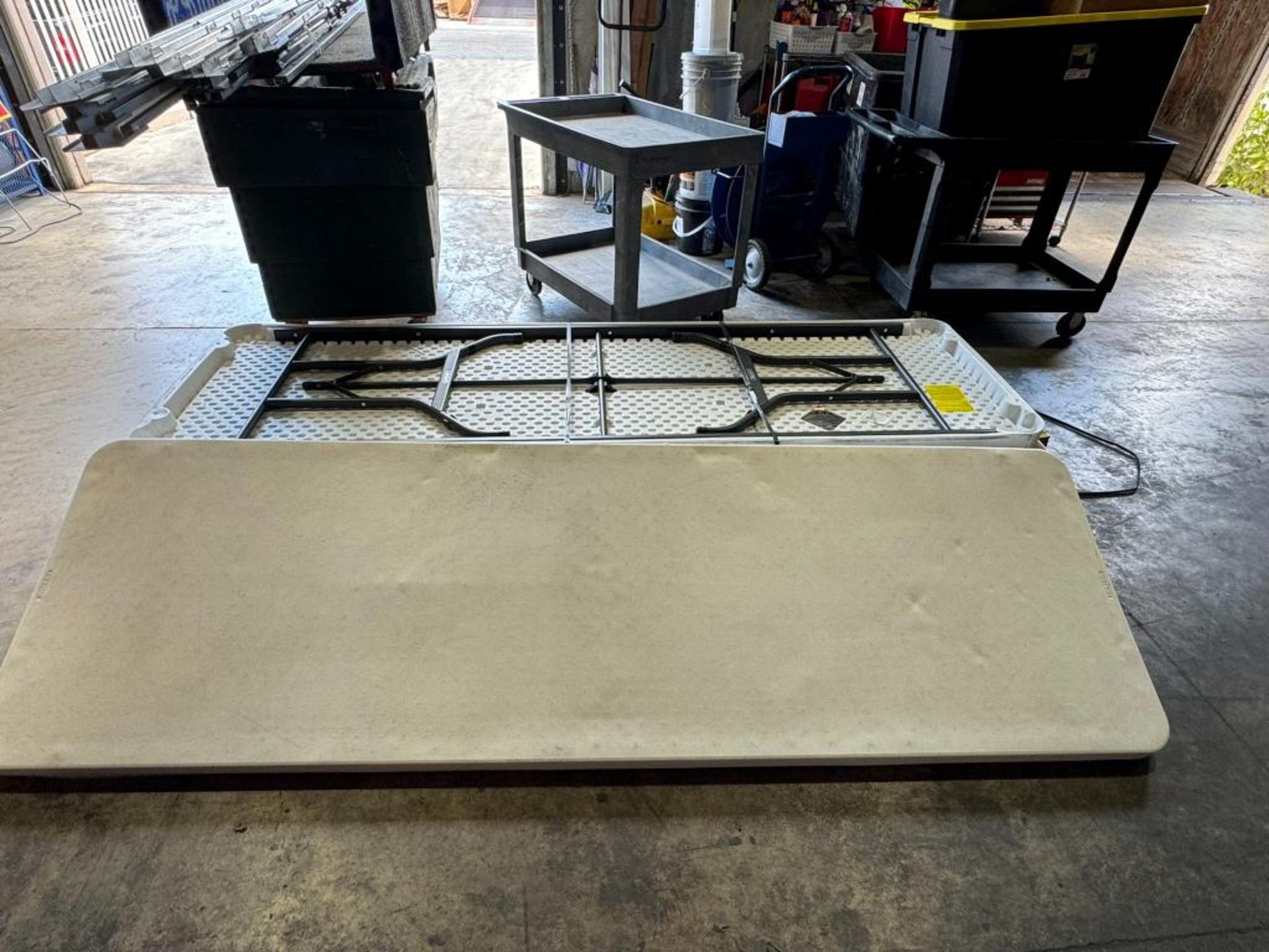 PLASTIC TABLES 8' L - Image 3 of 3