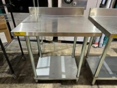 STAINLESS STEEL PREP TABLE (30