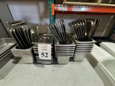 LOT CONSISTING OF STAINLESS STEEL STEAM TABLE PANS