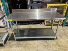 STAINLESS STEEL PREP TABLE (60