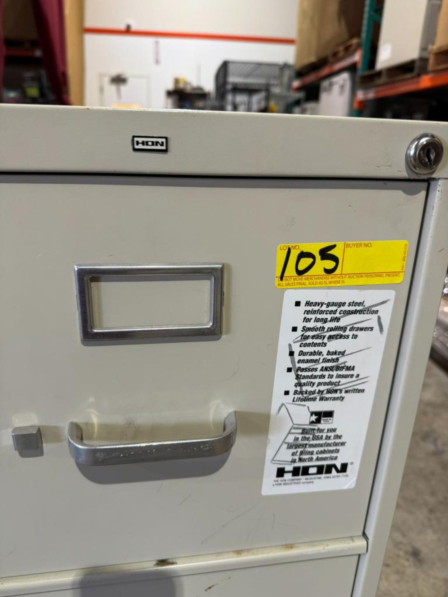 HON METAL FILE CABINETS - Image 5 of 5