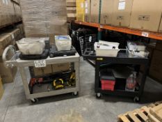 LOT CONSISTING OF (2) PLASTIC UTILITY CARTS