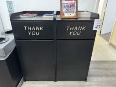 WOOD TRAY TOP RECEPTACLES