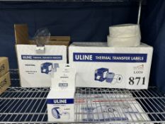 ULINE THERMAL TRANSFER RIBBONS AND LABELS