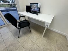 LOT CONSISTING OF OFFICE DESK AND CLIENT CHAIR
