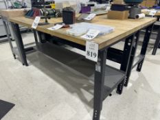 GLOBAL 6' WOOD TOP WORK BENCH