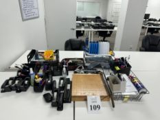 LOT CONSISTING OF OFFICE SUNDRIES AND SUPPLIES